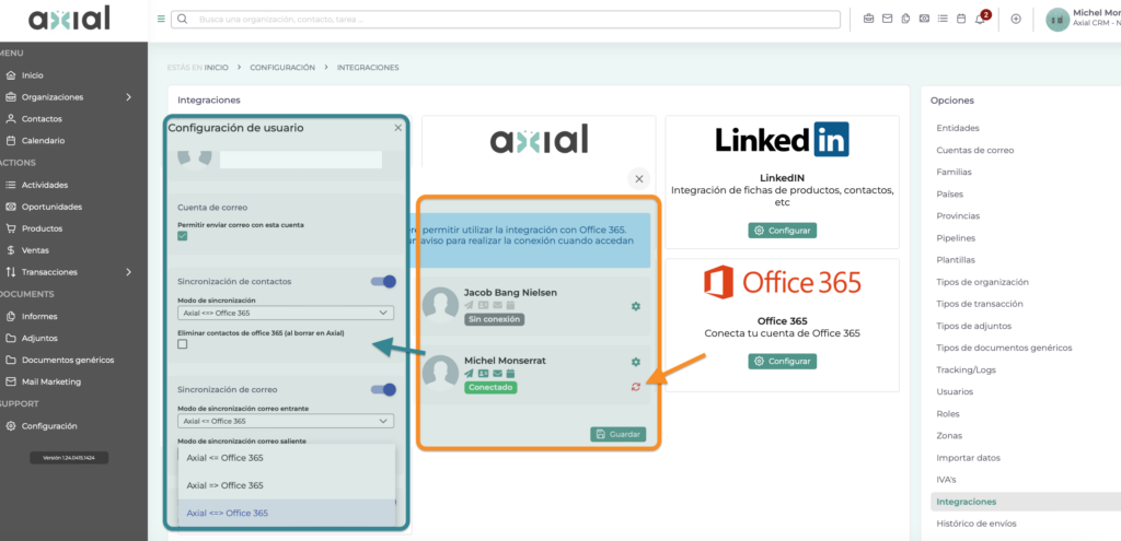 Office365-AxialCRM